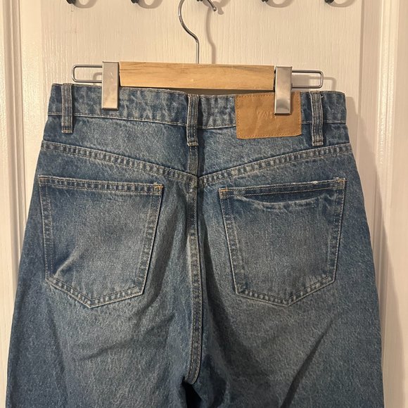 💖HOST PICK💖 ZARA Blue Hi-Rise Straight Leg Jean (Size 6 US/38 EUR) - Picture 6 of 7
